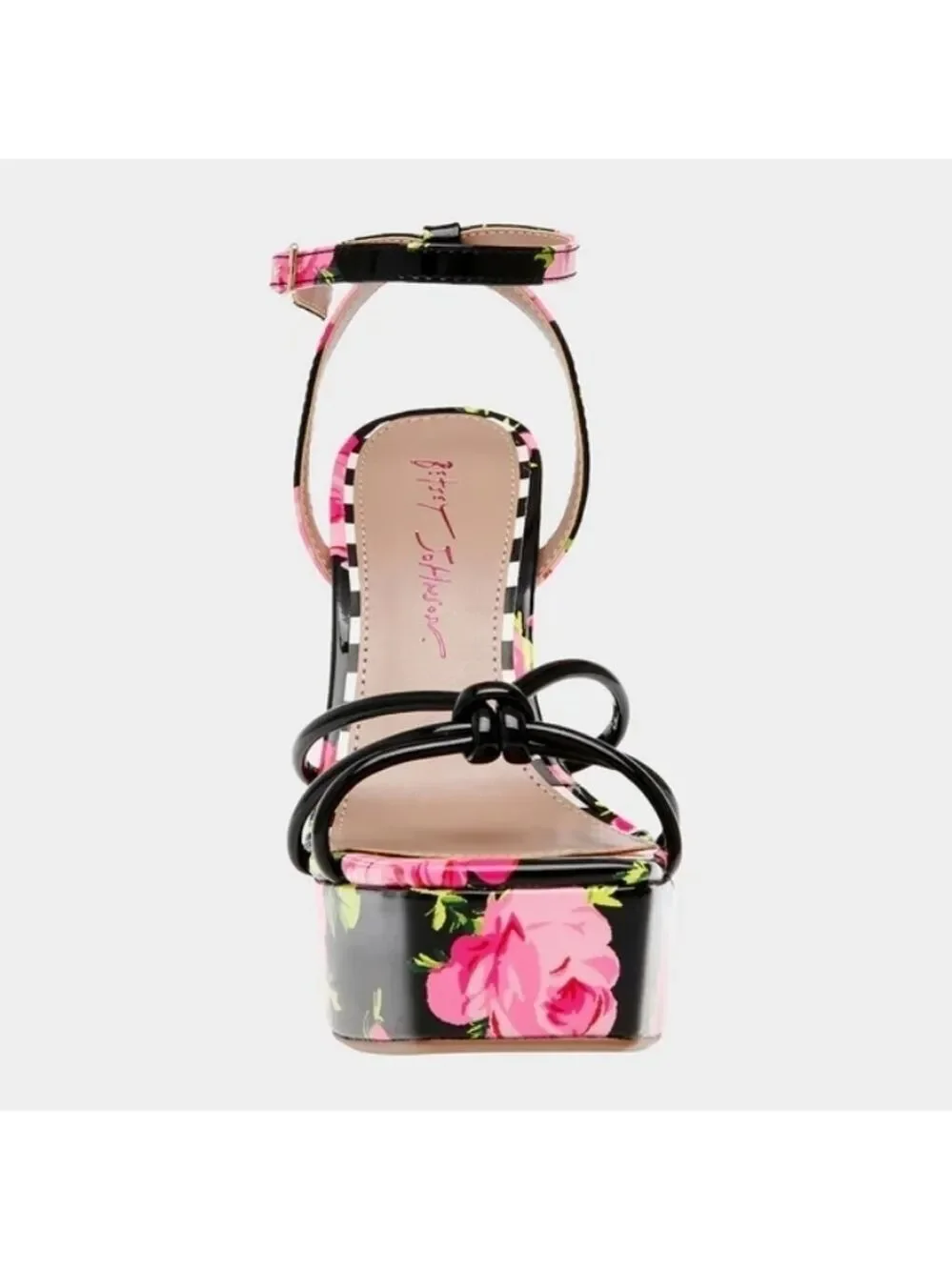 Betsy Johnson Tiky Platform Heels Black Multi